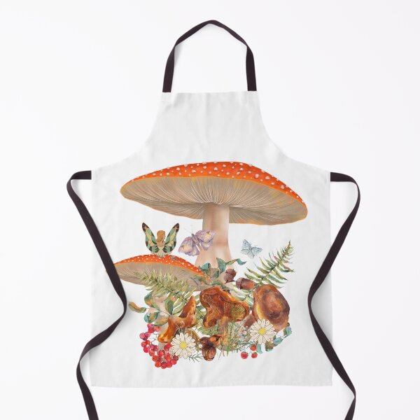 Item preview, Cute cottage core mushroom scene with a fairy and flowers designed and sold by MeetMatilda.