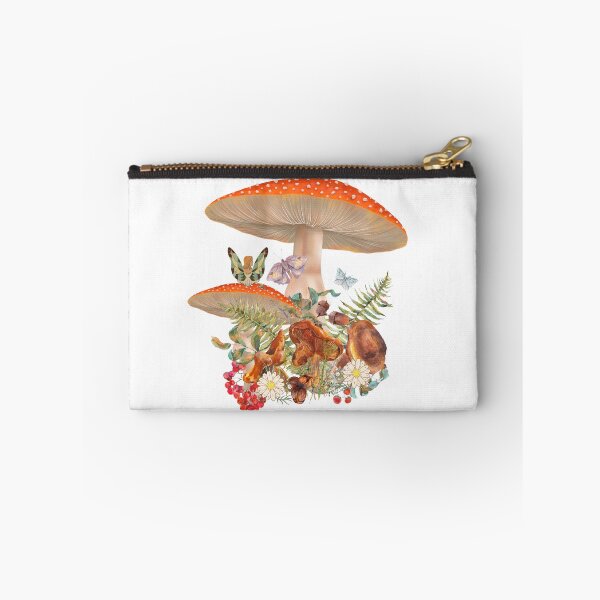 Item preview, Cute cottage core mushroom scene with a fairy and flowers designed and sold by MeetMatilda.