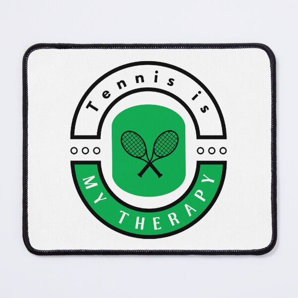 Item preview,   Tennis is my therapy motivational design designed and sold by DigitalMagShop.