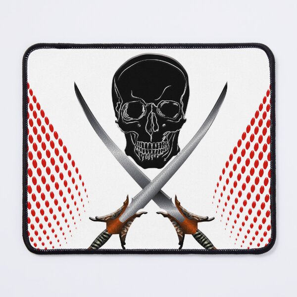 Item preview, A human skull between two swords designed and sold by Bigrow.