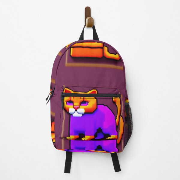 Item preview, Pixel cat NFT art purple with orange designed and sold by CyberArtsy.