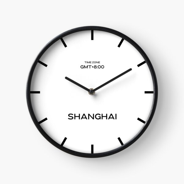 Item preview, Shanghai GMT Time Zone World Wall Clock designed and sold by Andrew0506.