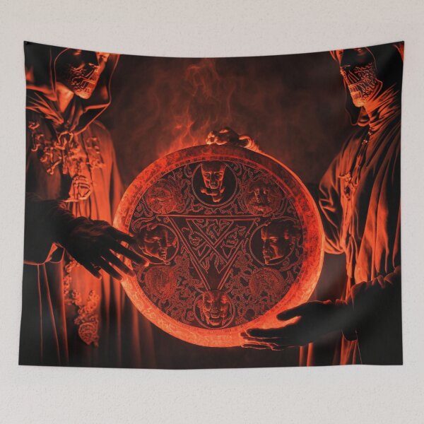 Item preview, Satanic Priests with Dark Flaming Stone - Trending designed and sold by Dualism619.