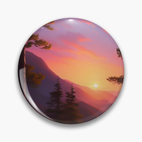 Item preview, Smokey Mountain National Park Nature Landscape Sunset designed and sold by CattlettArt.