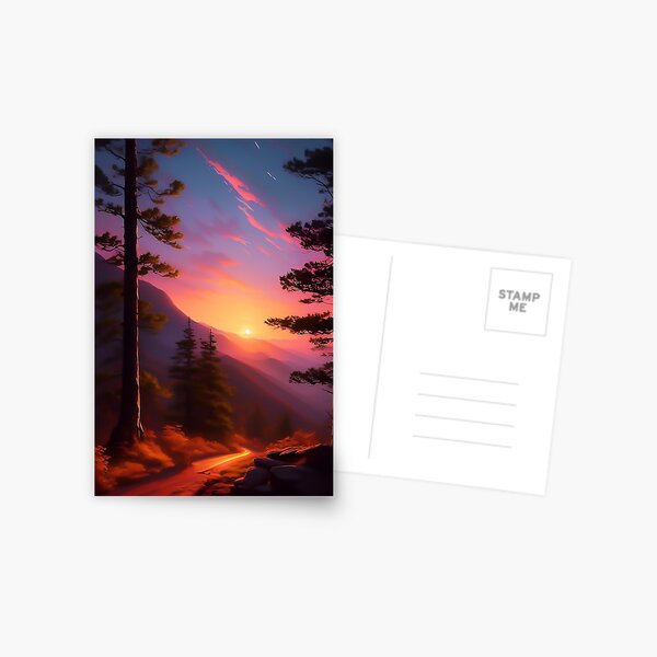 Item preview, Smokey Mountain National Park Nature Landscape Sunset designed and sold by CattlettArt.