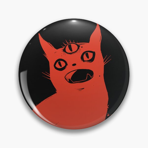 Item preview, Red Cat With Third Eye designed and sold by cellsdividing.