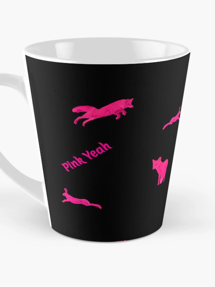 Thumbnail 3 of 4, Coffee Mug, Pink Fox and Rabbit Pattern designed and sold by Pink Yeah.