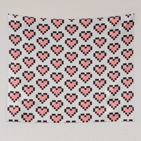 Item preview, Pixel Heart - Pink designed and sold by Little Lamb's Lore.