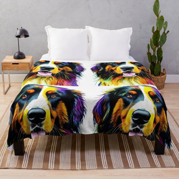 Item preview, Bernese Mountain Dog painted style | Unique designs for Bernese Mountain Dog lovers designed and sold by Lees Tees.