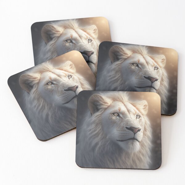 Item preview, White king of animals designed and sold by Kiraslife.