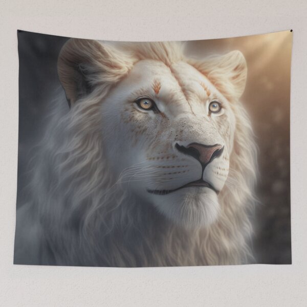 Item preview, White king of animals designed and sold by Kiraslife.