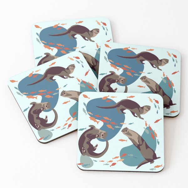 Item preview, Otter | River Otter | Sea Otter | Otters | Animal Pattern designed and sold by AlyCastelluccio.