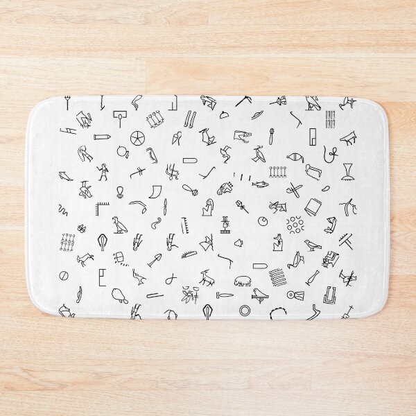 Item preview, Egyptian Hieroglyphs Pattern designed and sold by Pixel4Art.