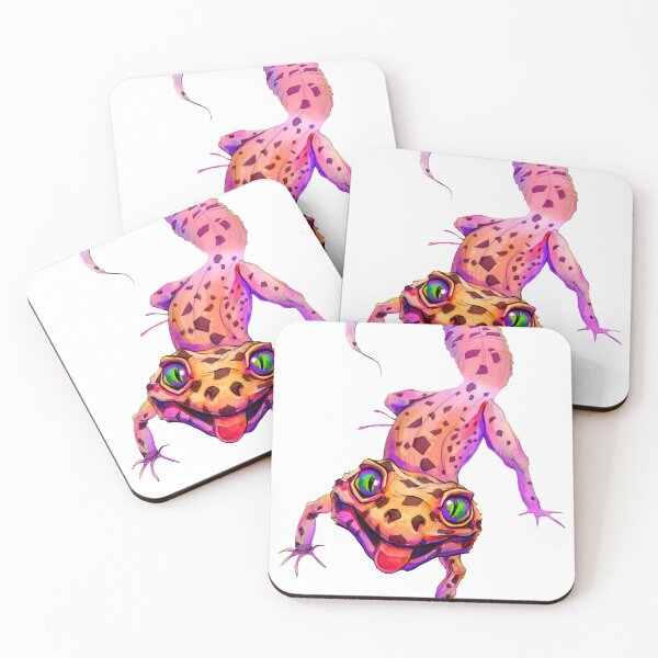 Item preview, Smiling Happy Leopard Gecko Lizard designed and sold by JessicaBessy.