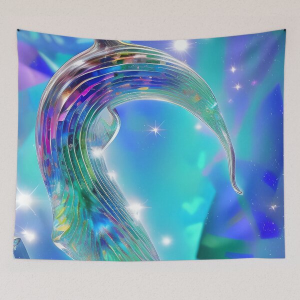 Item preview, Crystal dolphin abstract designed and sold by Itzjustlife.