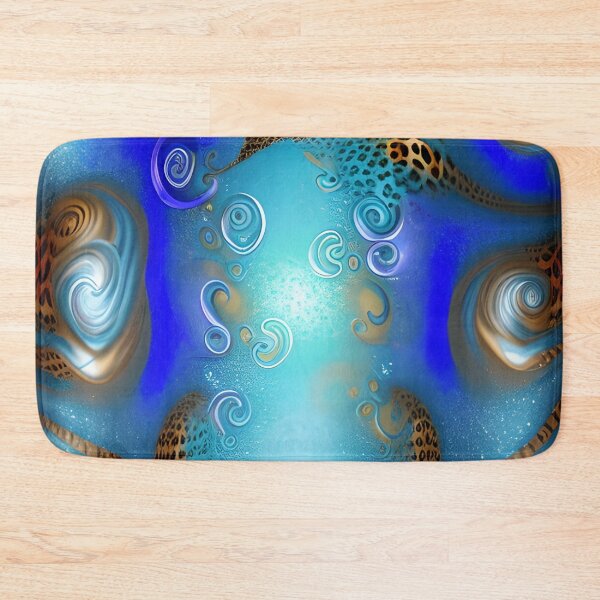 Item preview, Blue leopard abstract designed and sold by Itzjustlife.