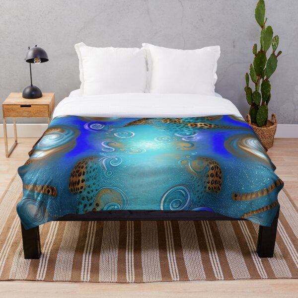 Item preview, Blue leopard abstract designed and sold by Itzjustlife.