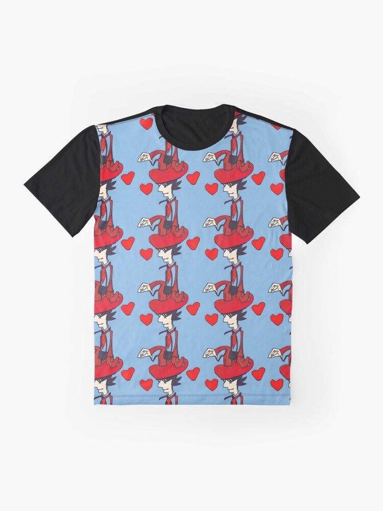 Thumbnail 4 of 5, Graphic T-Shirt, Cool Heart Man Pattern - Astonished Cat Company - Great Valentine's Day Gift designed and sold by AstonishedCatCo.