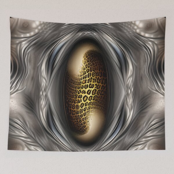 Item preview, Silver brown blue leopard abstract designed and sold by Itzjustlife.