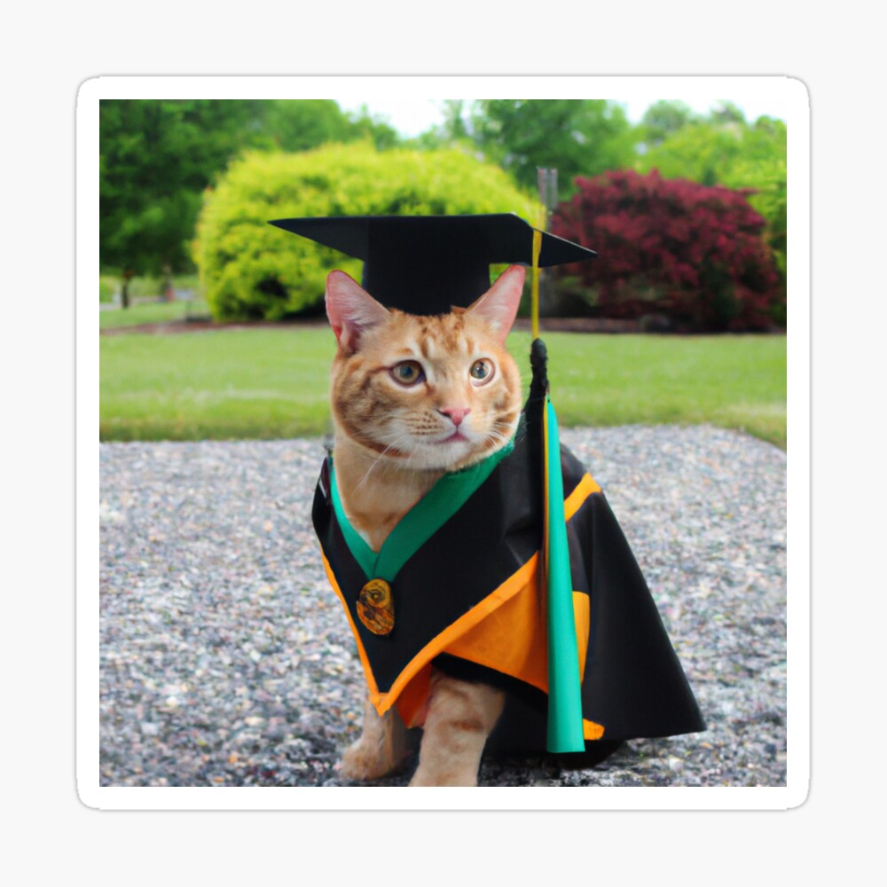 Cat fashion graduation outfit