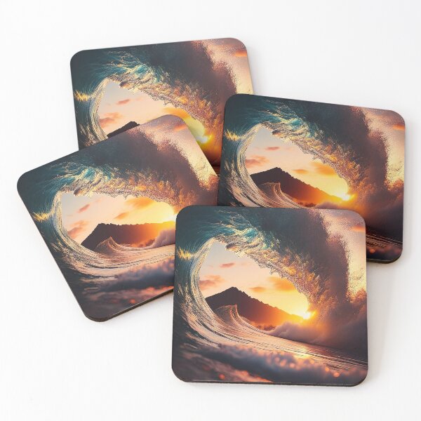 Item preview, Beautiful Wave at Sunset in Hawaii designed and sold by RK - Shop.