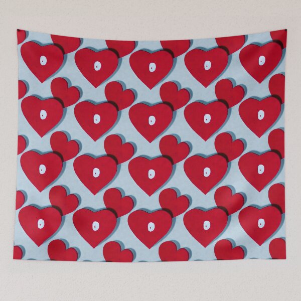 Item preview, Two Hearts Pattern - Astonished Cat Company - Great Valentine's Day Gift designed and sold by AstonishedCatCo.