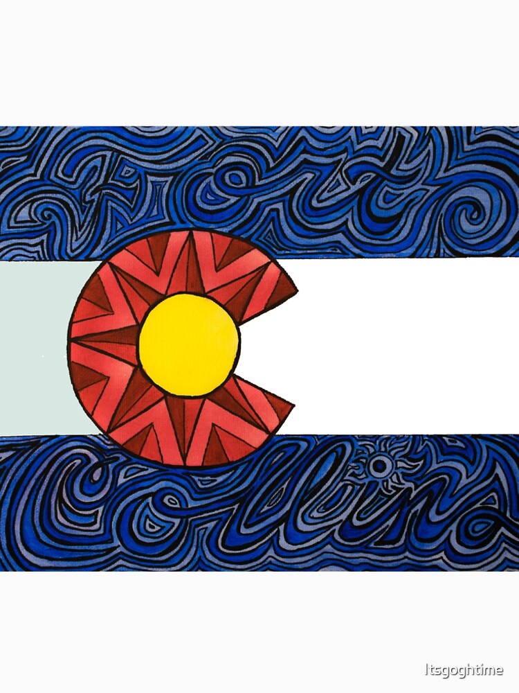 "Fort Collins Co Flag" Tshirt by Itsgoghtime Redbubble