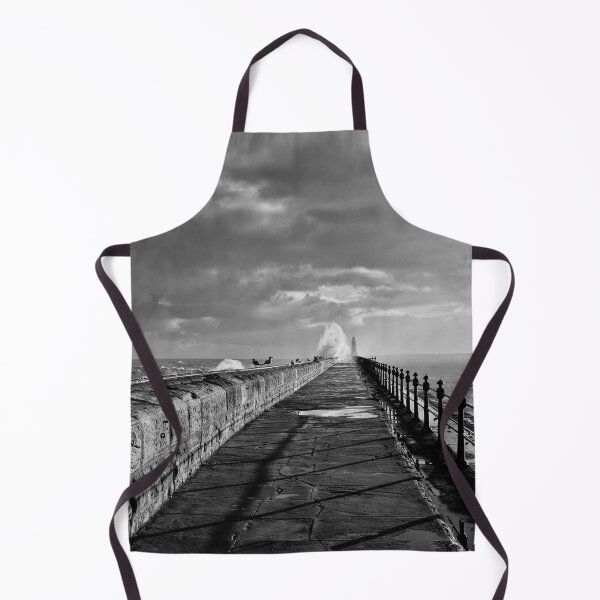 Item preview, January storm on Tynemouth pier - Monochrome designed and sold by Violaman.