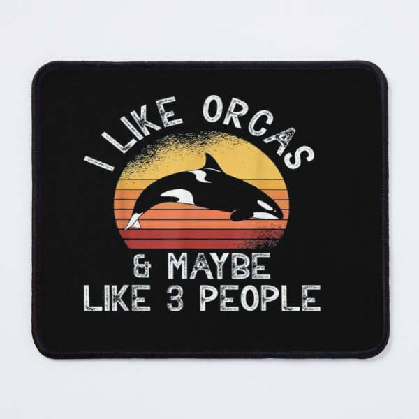 Item preview, I Like Orcas and Maybe 3 People Orca Killer Whale Retro Men T-Shirt designed and sold by aramida.