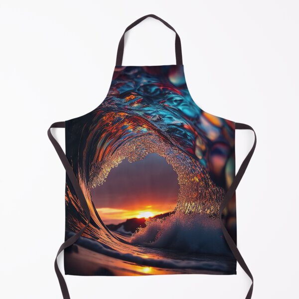 Item preview, Play of light inside a sunset ocean wave designed and sold by RK - Shop.