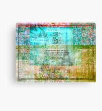 Witty Jane Austen travel quote Canvas Print