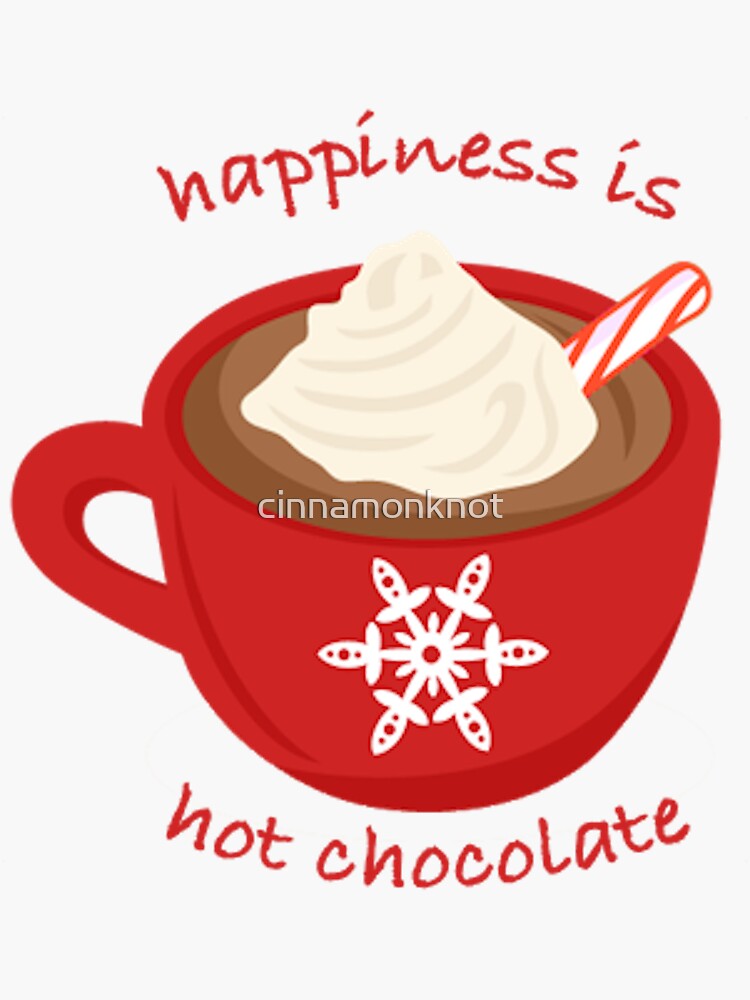 hot chocolate Sticker for Sale by cinnamonknot