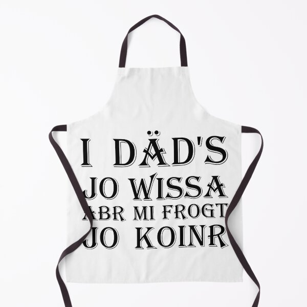 Item preview, I däd's jo wissa, abr mi frogt jo koinr - black designed and sold by saechla.