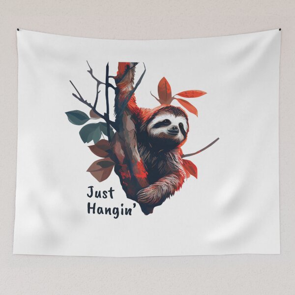 Item preview, Just Hangin, Sloth in tree  designed and sold by Gerald Waters.