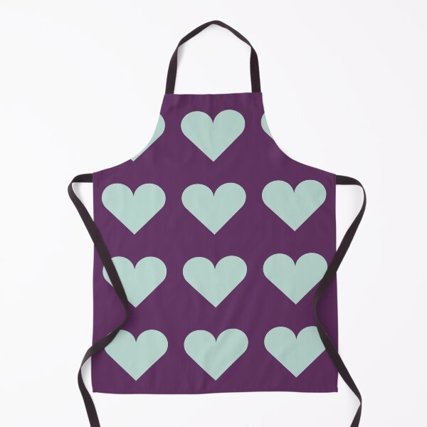 Item preview, Large MINT GREEN and AUBERGINE PURPLE LOVE HEARTS designed and sold by RachelMacht.