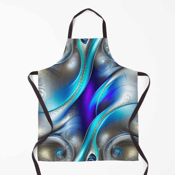 Item preview, Sparkling Goldish Silver blue Geometric abstract designed and sold by Itzjustlife.