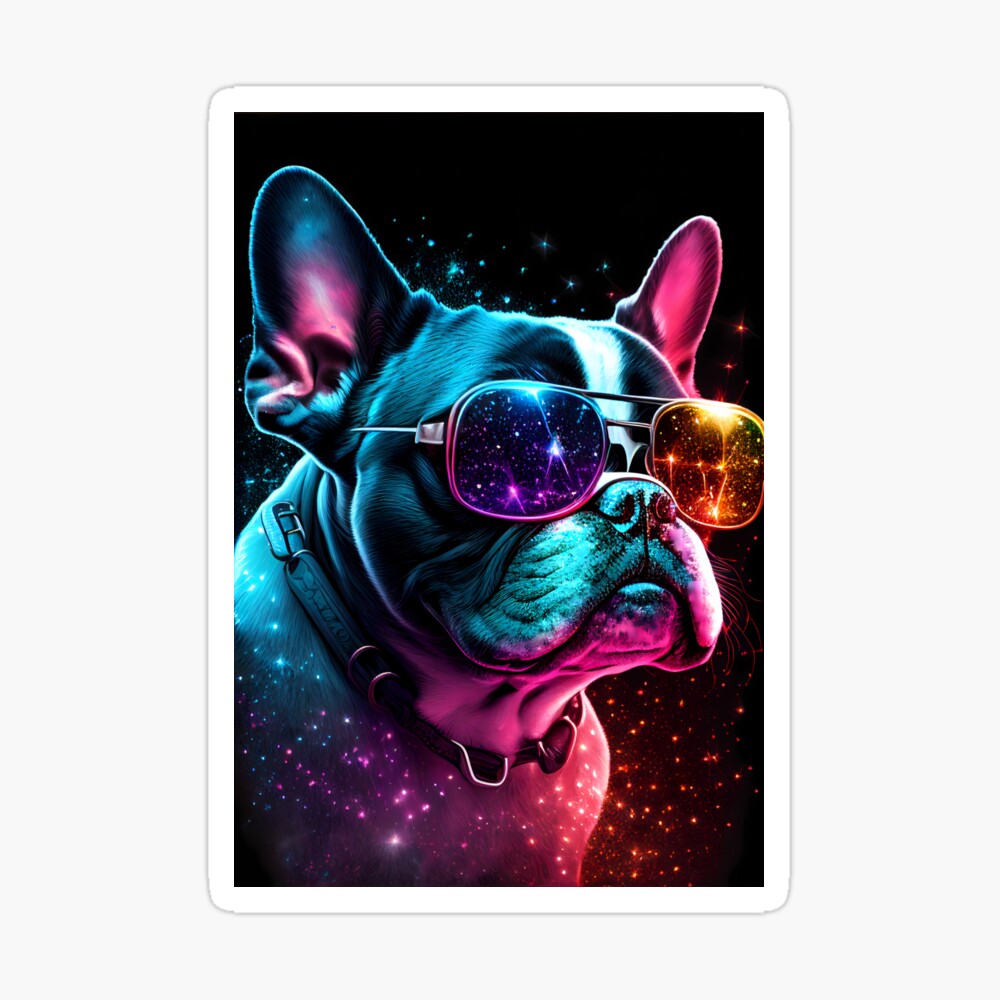 Pug Dog with Sunglasses Vaporwave Synthwave Retrowave Style Art Board  Print for Sale by SpookshowDesign