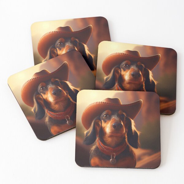 Item preview, Cute Cowboy Dachshund designed and sold by Artistic Pandas.