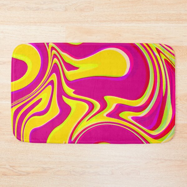 Item preview, Neon Yellow, Magenta, Yellow, Purple, Pink Tones, Multicolor, Hot Pink and Yellow Marble Pattern Design designed and sold by theprintedclub.