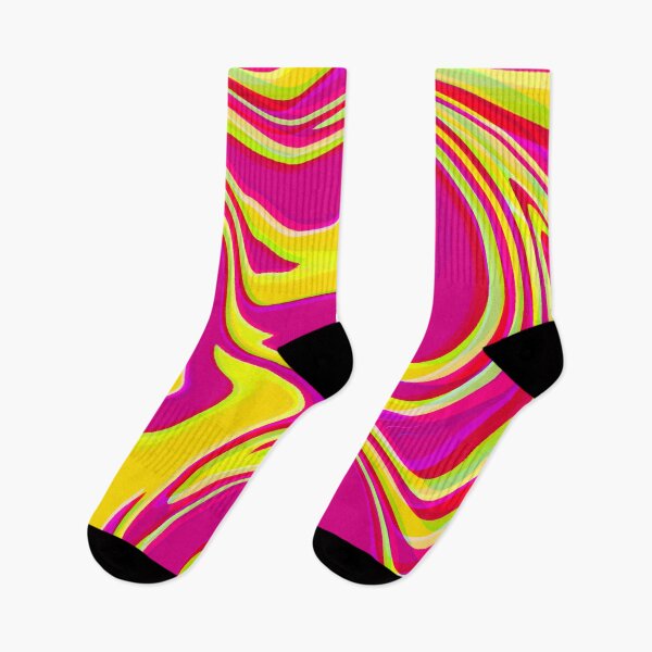 Item preview, Neon Yellow, Magenta, Yellow, Purple, Pink Tones, Multicolor, Hot Pink and Yellow Marble Pattern Design designed and sold by theprintedclub.