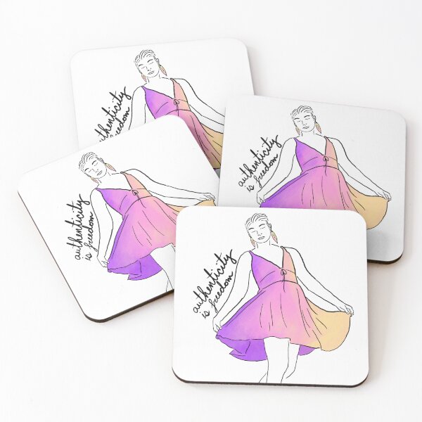 Item preview, Authenticity is freedom, pink designed and sold by Kyla McConnell.