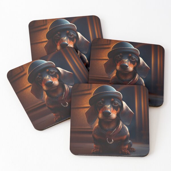 Item preview, Cute Gangster Dachshund designed and sold by Artistic Pandas.