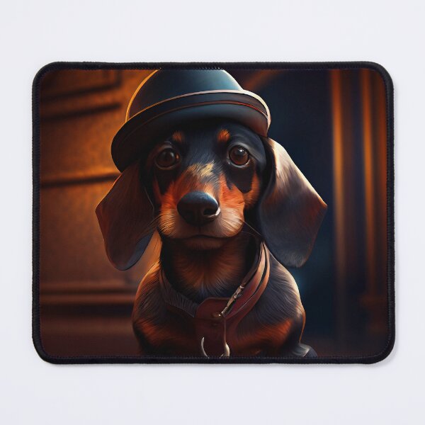 Item preview, Cute Gangster Dachshund designed and sold by Artistic Pandas.