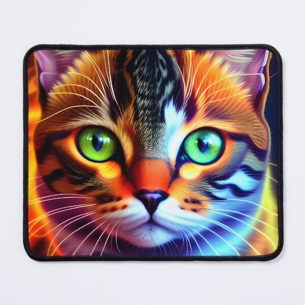 Item preview, Cat on fire- Modern digital art designed and sold by Ai-michiart.