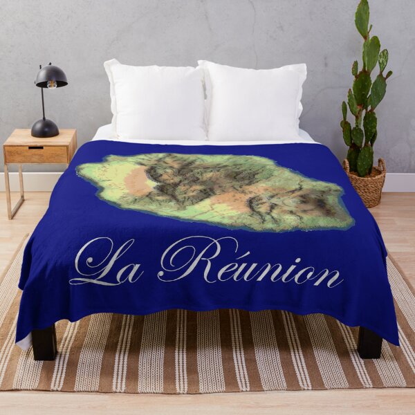 Item preview, Map of La Réunion, 974 - La Reunion Lovers designed and sold by artyfartypants.