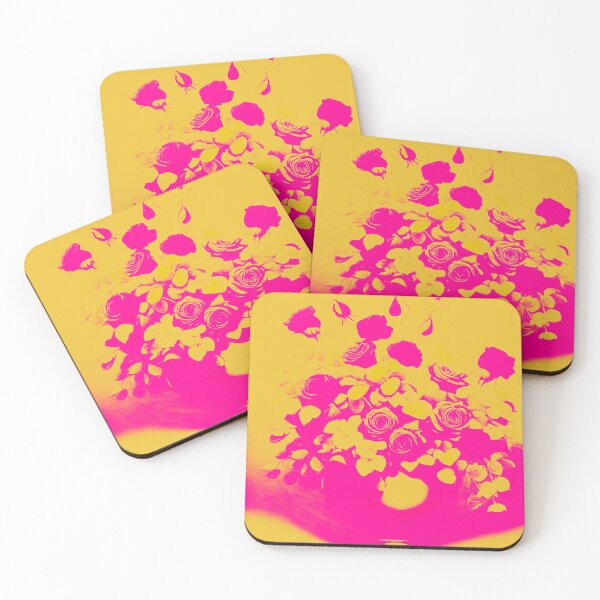 Item preview, Abstract Pink and Yellow Roses designed and sold by asurtiumgreen.