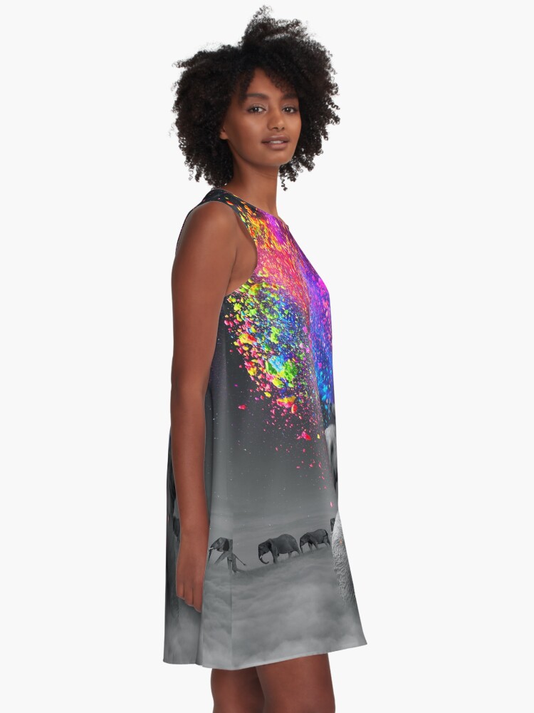 Alternate view of True Colors Within A-Line Dress