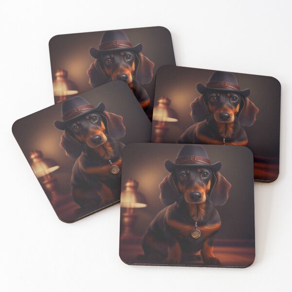 Item preview, Cute Gangster Dachshund 2 designed and sold by Artistic Pandas.