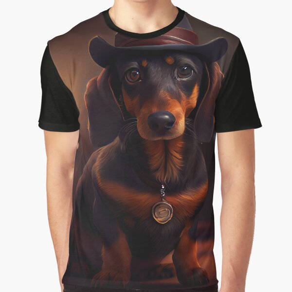 Aperçu de l'œuvre Cute Gangster Dachshund 2 créée et vendue par Artistic Pandas.