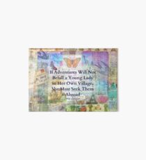 Jane Austen travel adventure quote Art Board